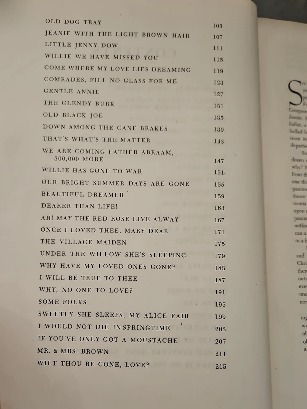 A Treasury of Stephen Foster Song Book ~ First Printing